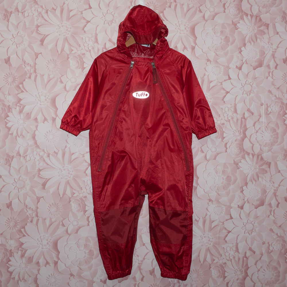 Tuffo Red Rain Suit Size 2T
