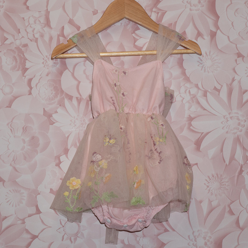 Embroidered Tulle Dress Size 18-24m