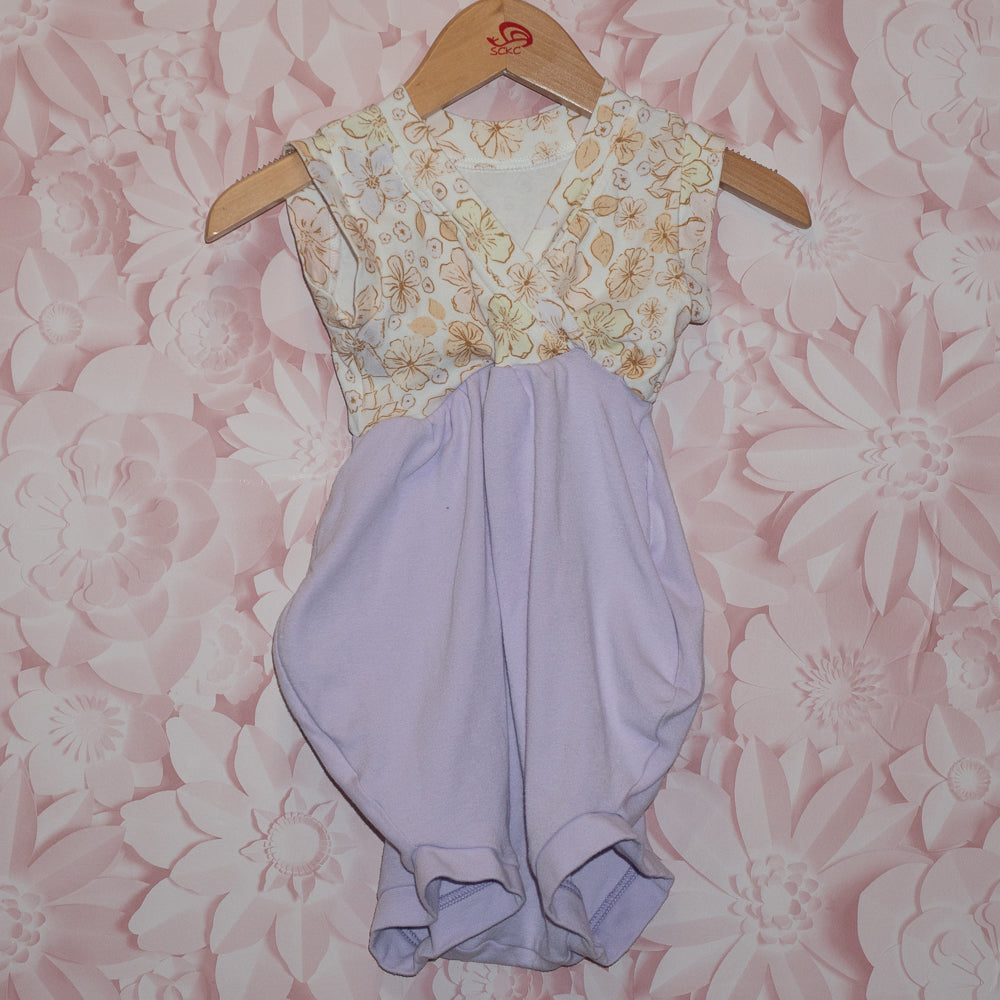 Flora/Purple Grow-With-Me Romper Size 18m-4T