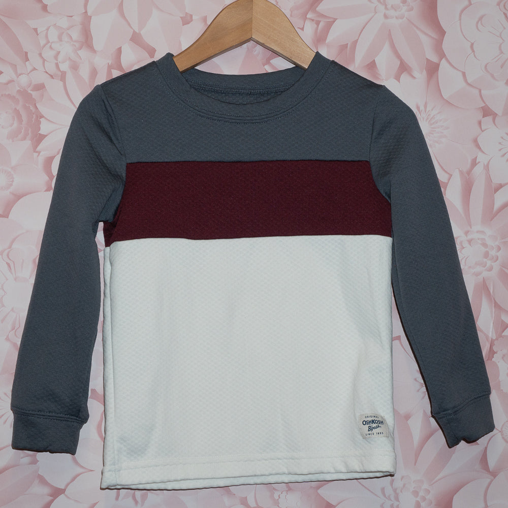 Gray Colourblock Shirt Size 4T