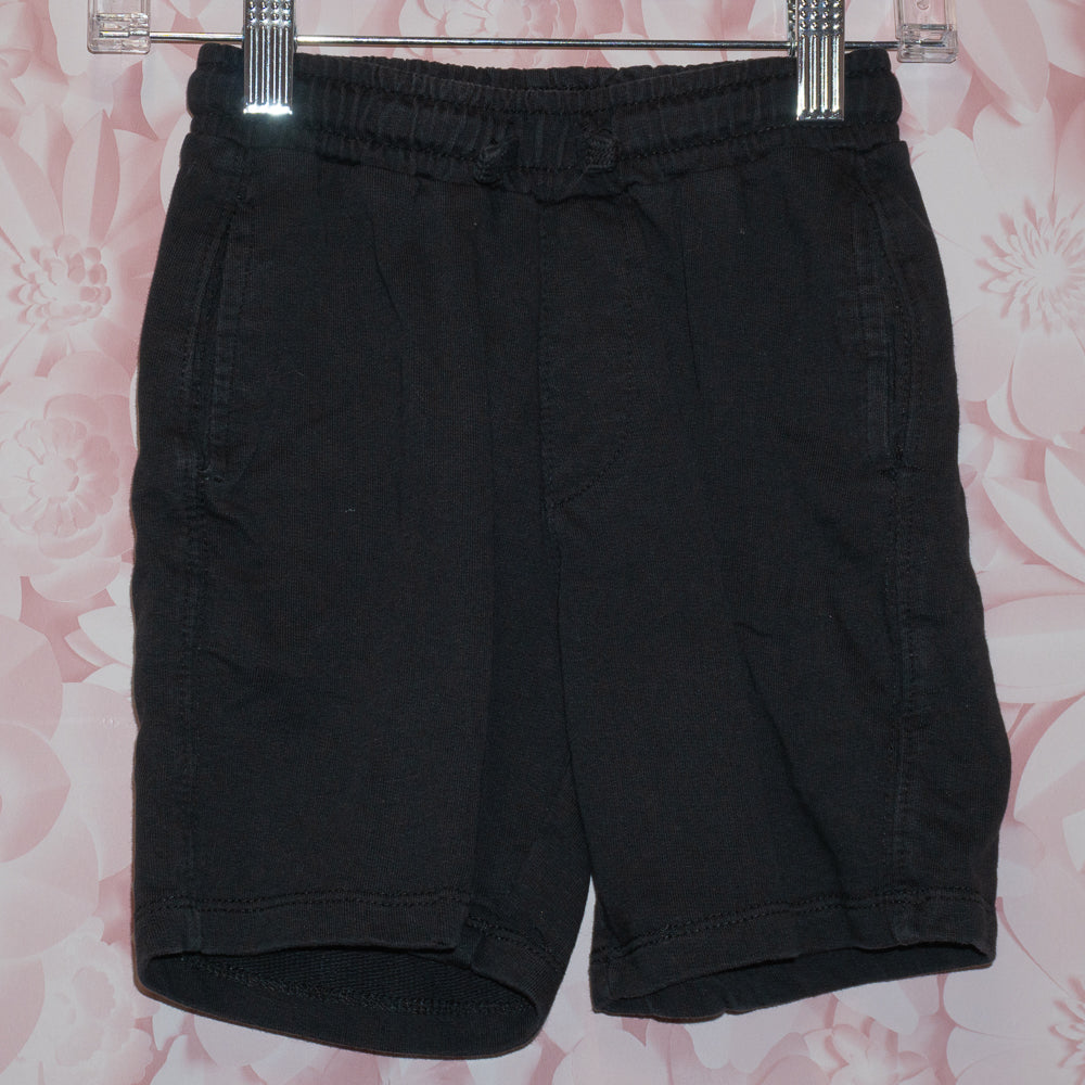 Black Cotton Shorts Size 6