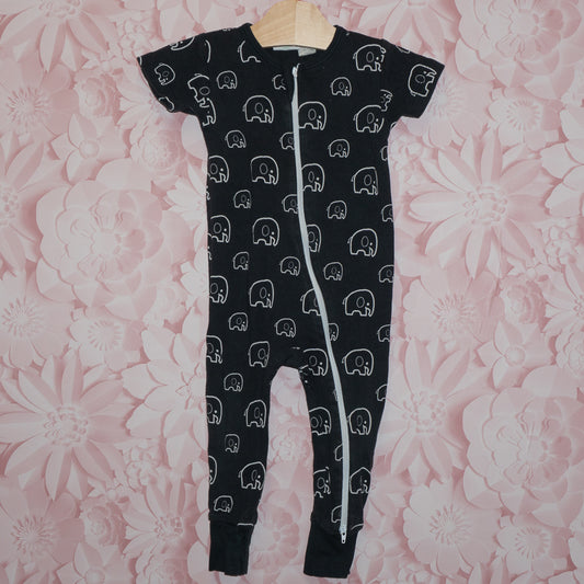 Elephant Short Sleeve Romper Size 12-18m