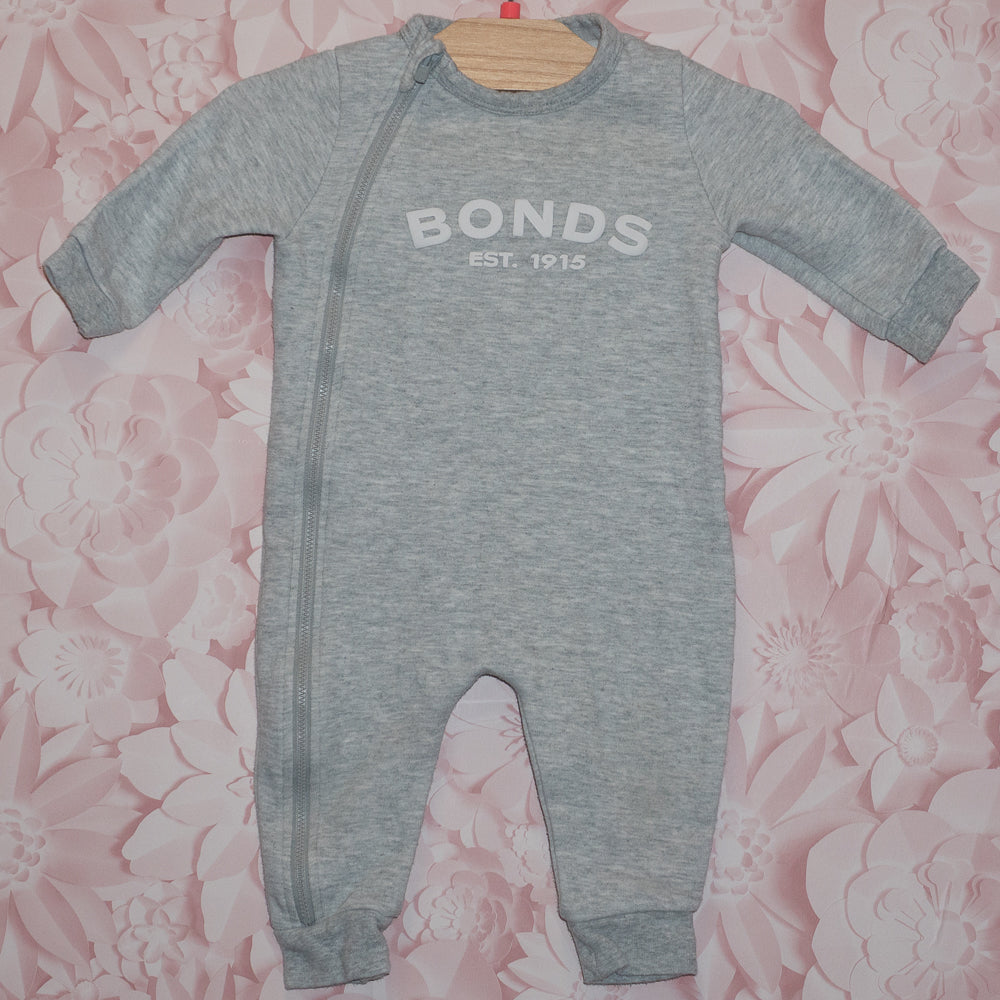Gray Bonds Romper Size 6-12m
