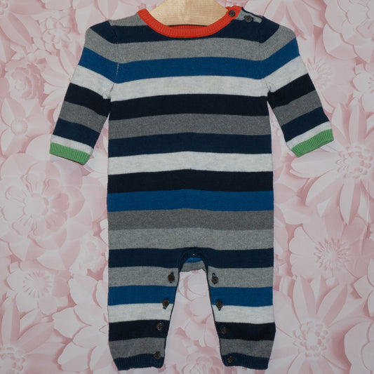 Knit Striped Romper Size 3-6m