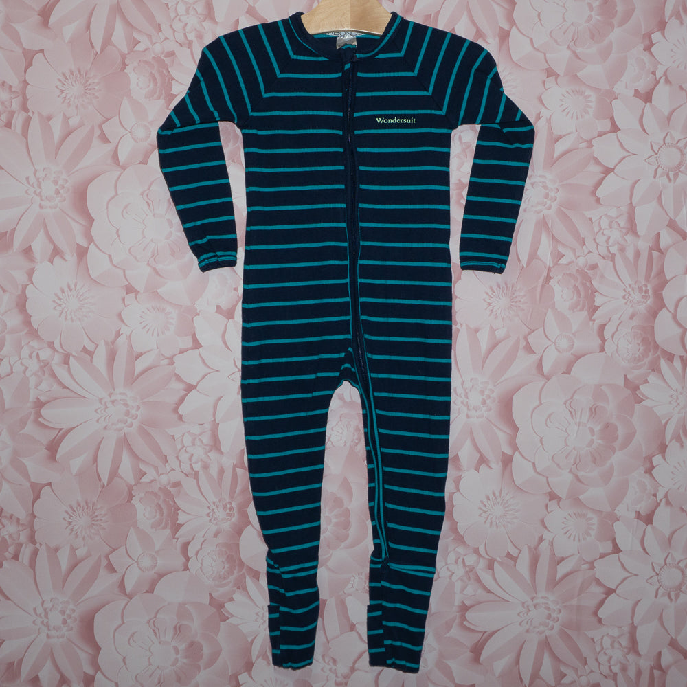 Striped Ribbed Bonds Wondersuit Size 18-24m