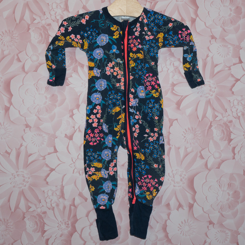 Dark Floral Bonds Wondersuit Size 6-12m