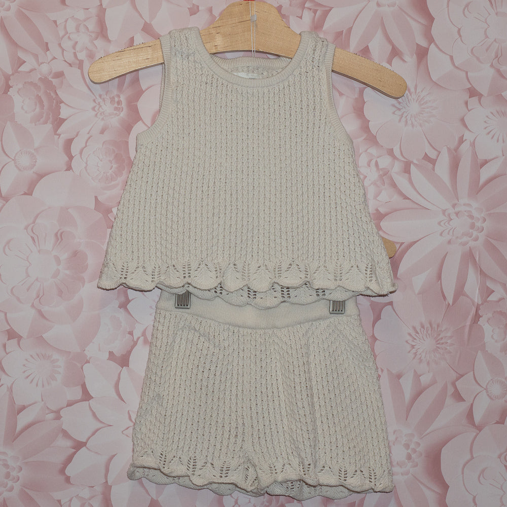 Knit Shorts & Tank Set Size 24m