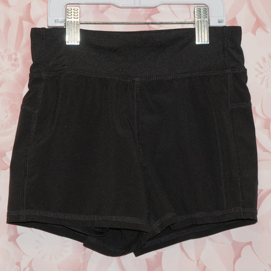 Black Athletic Shorts Size 6