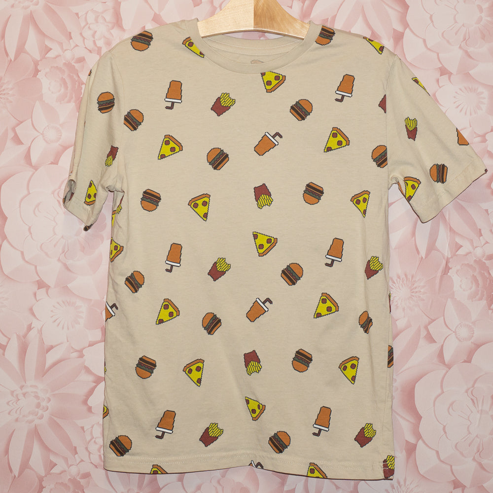 Pixel Fast Food Tee Size 10-12