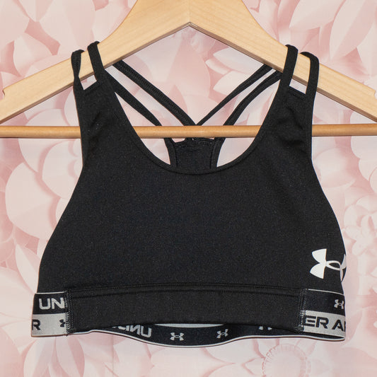 UA Black Sports Bra Size SM (8)