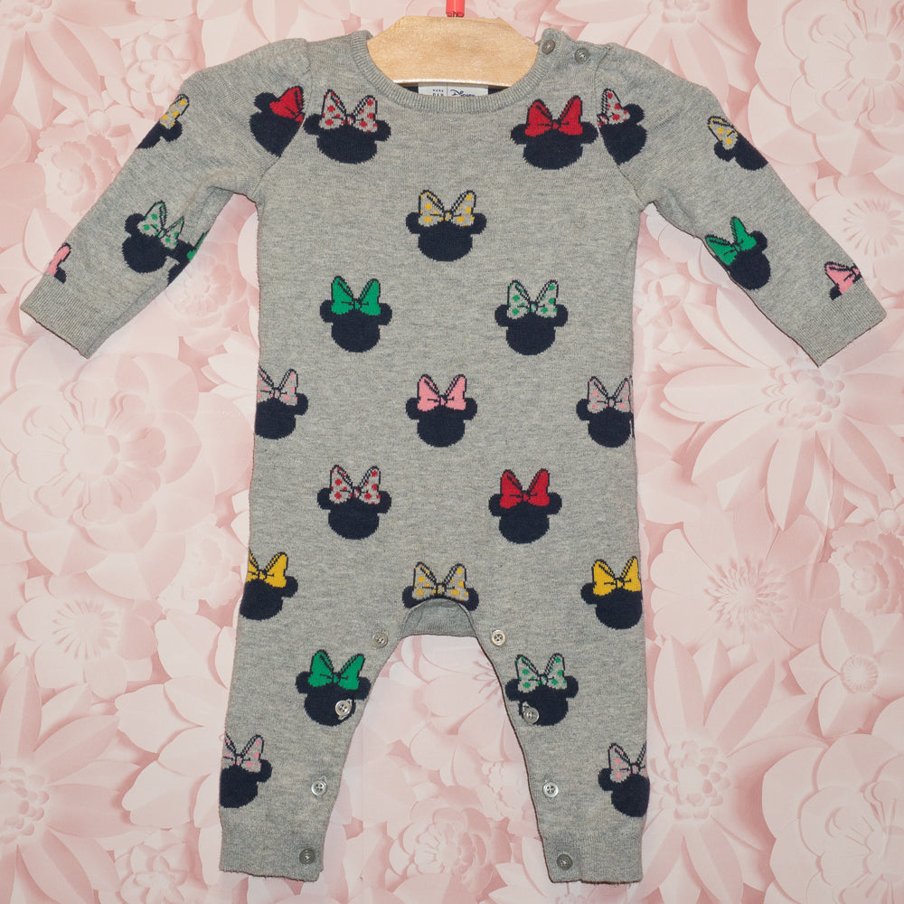 Minnie Mouse Knit Romper Size 6-12m
