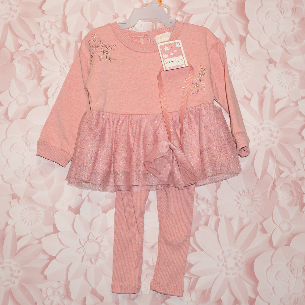 Pink Ruffled 3-Piece Set Size 12-18m