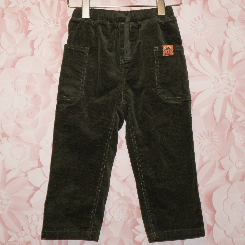 Green Corduroy Pants Size 2-3
