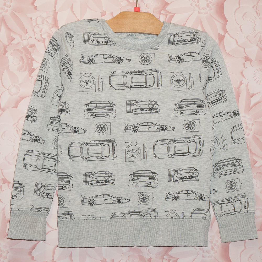 Car Schmatic Crewneck Size 6-8Y