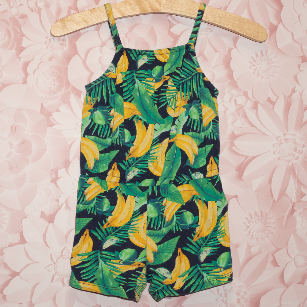 Banana Shortie Romper Size 2T