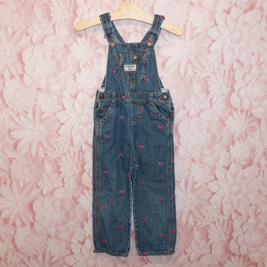 Bird Embroiedered Overalls Size 4T