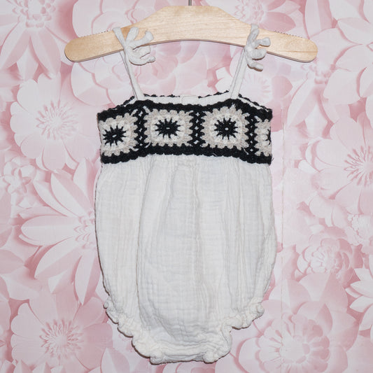 Granny Square Onesie Romper Size 18-24m