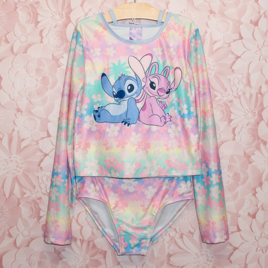 Angel & Stitch 3 Piece Swimsuit Size 14-16