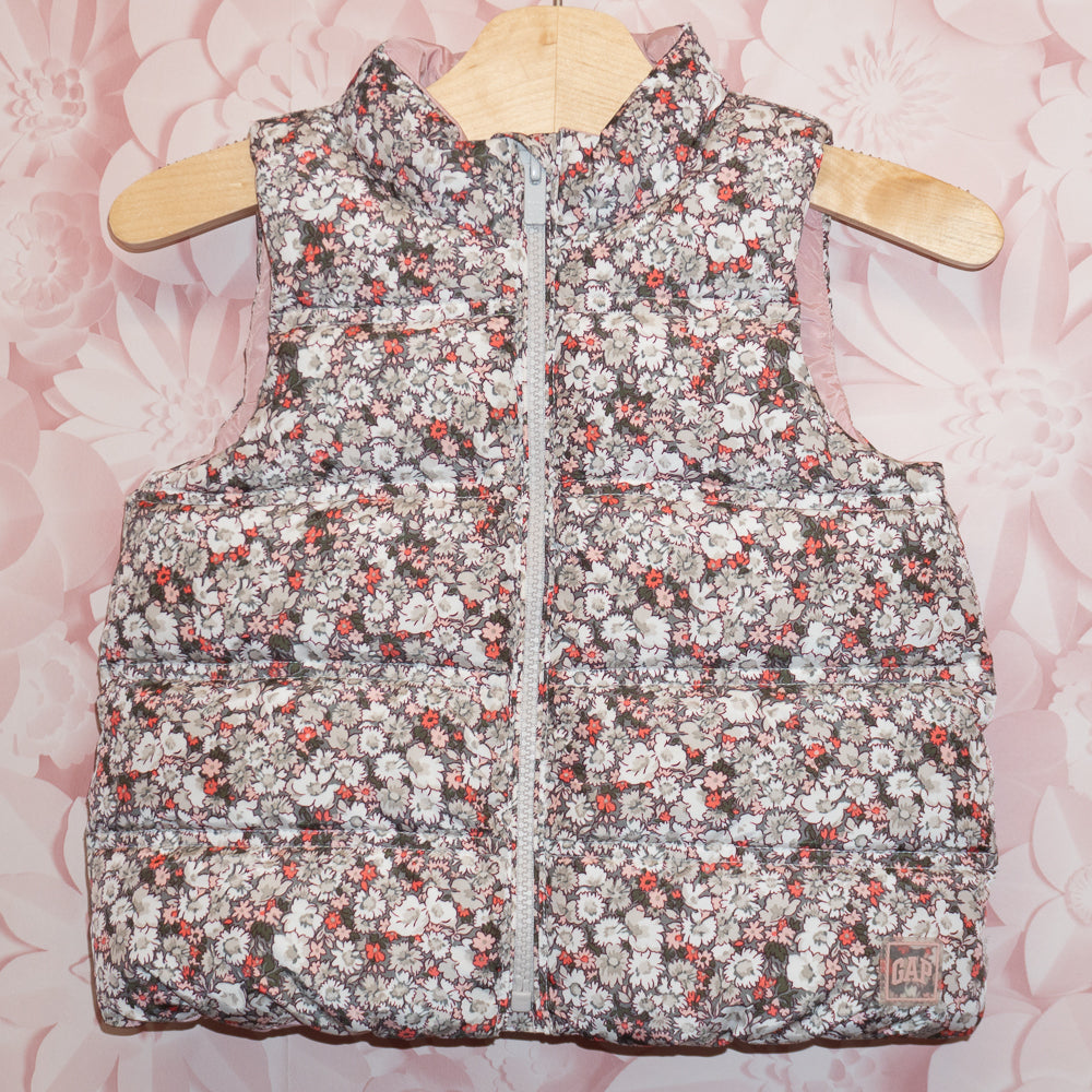 Floral Down-Filled Vest Size 3Y