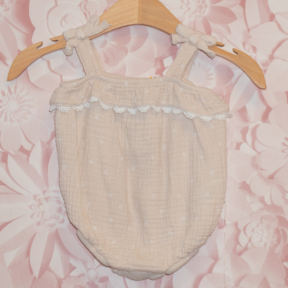 Cream Onesie Romper Size 3-6m