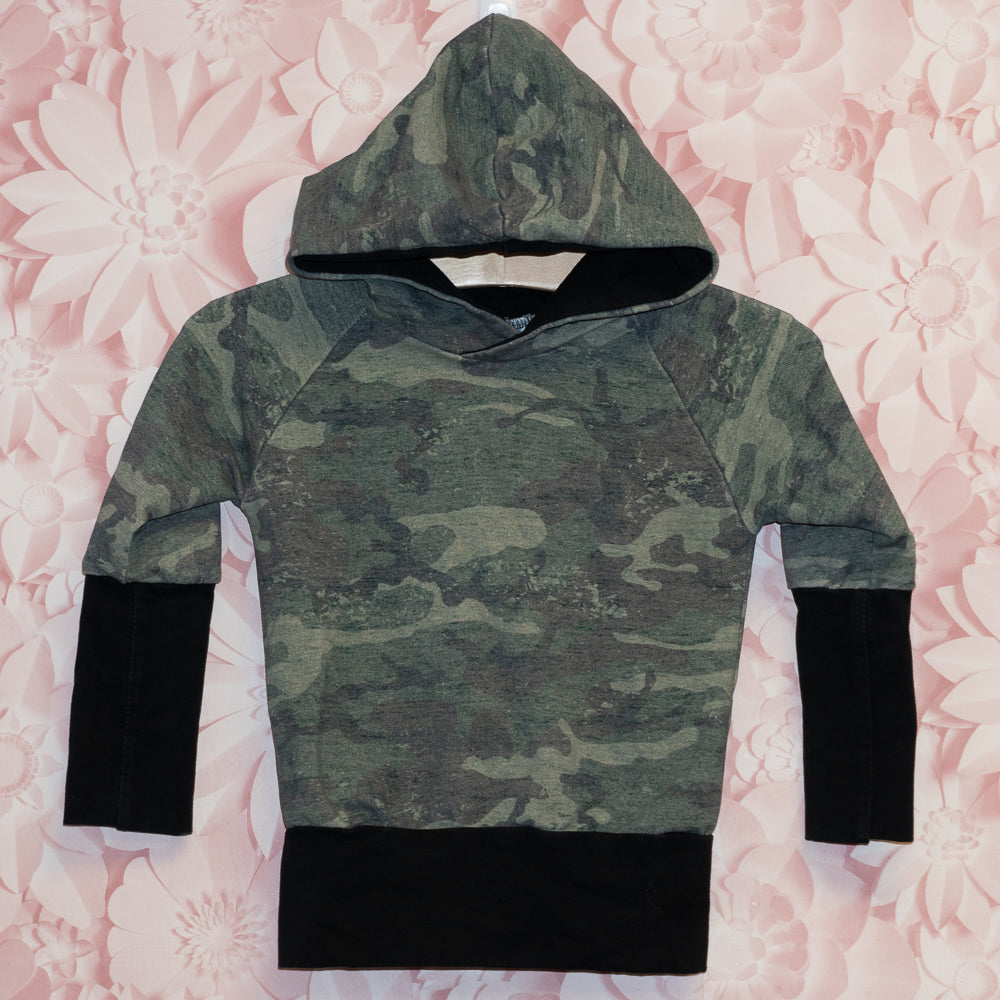 Grow-With-Me Camo Hoodie Size 9m-3Y