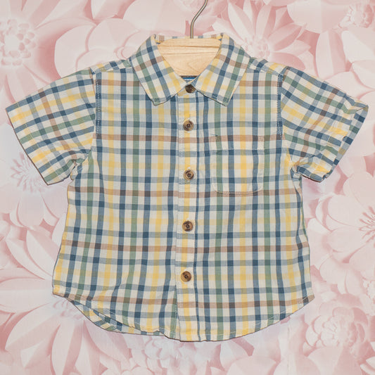 Plaid Shirt Size 3-6m