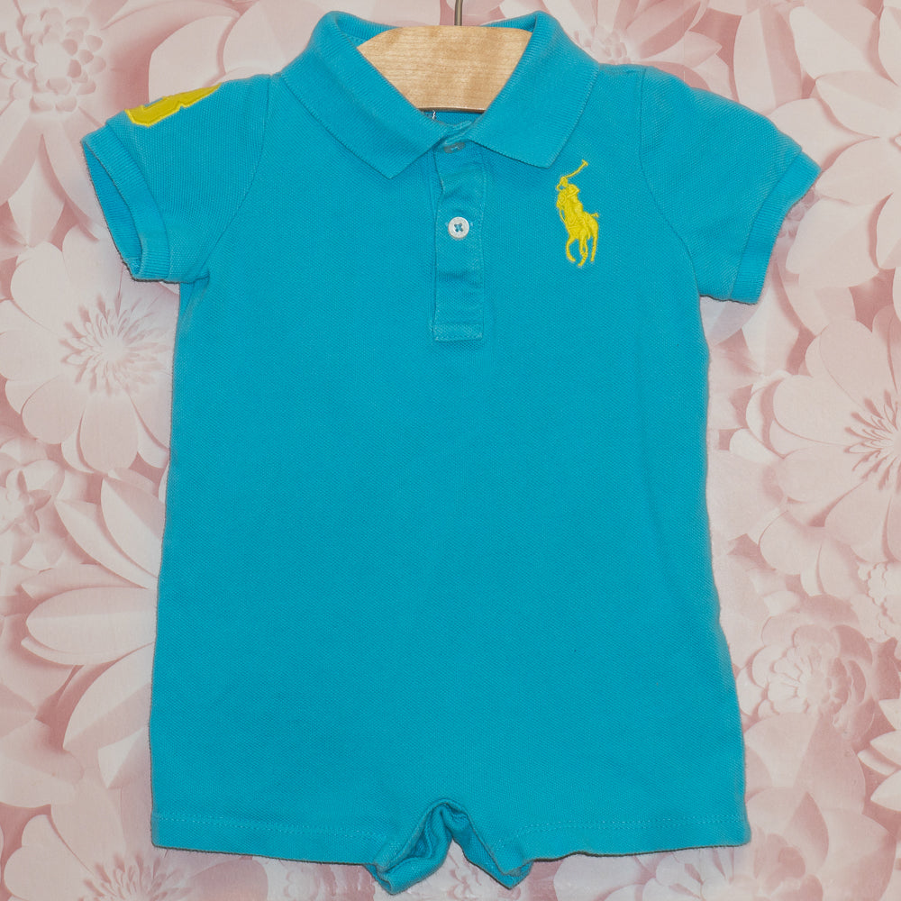 Polo Shortie Romper Size 6-9m