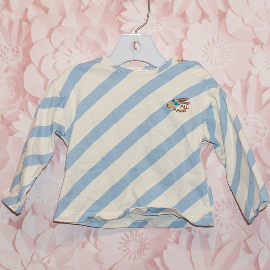 Diagonal Stripe Shirt Size 3-6m