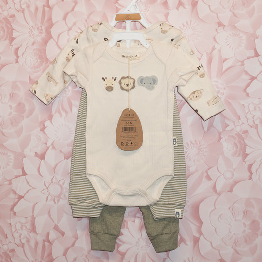 NWT 4-Piece Animal Set Size 0-3m