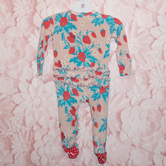 Bamboo Strawberry Sleeper Size 3-6m
