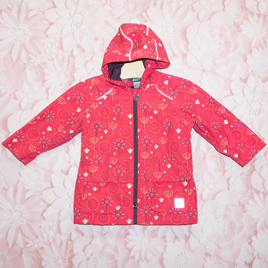 Abstract Flower Raincoat Size 18m