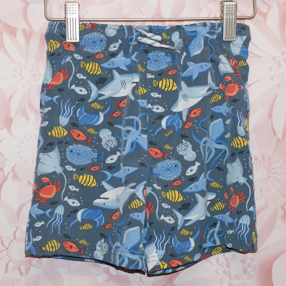 Sea Creature Swim Trunks Size 4T
