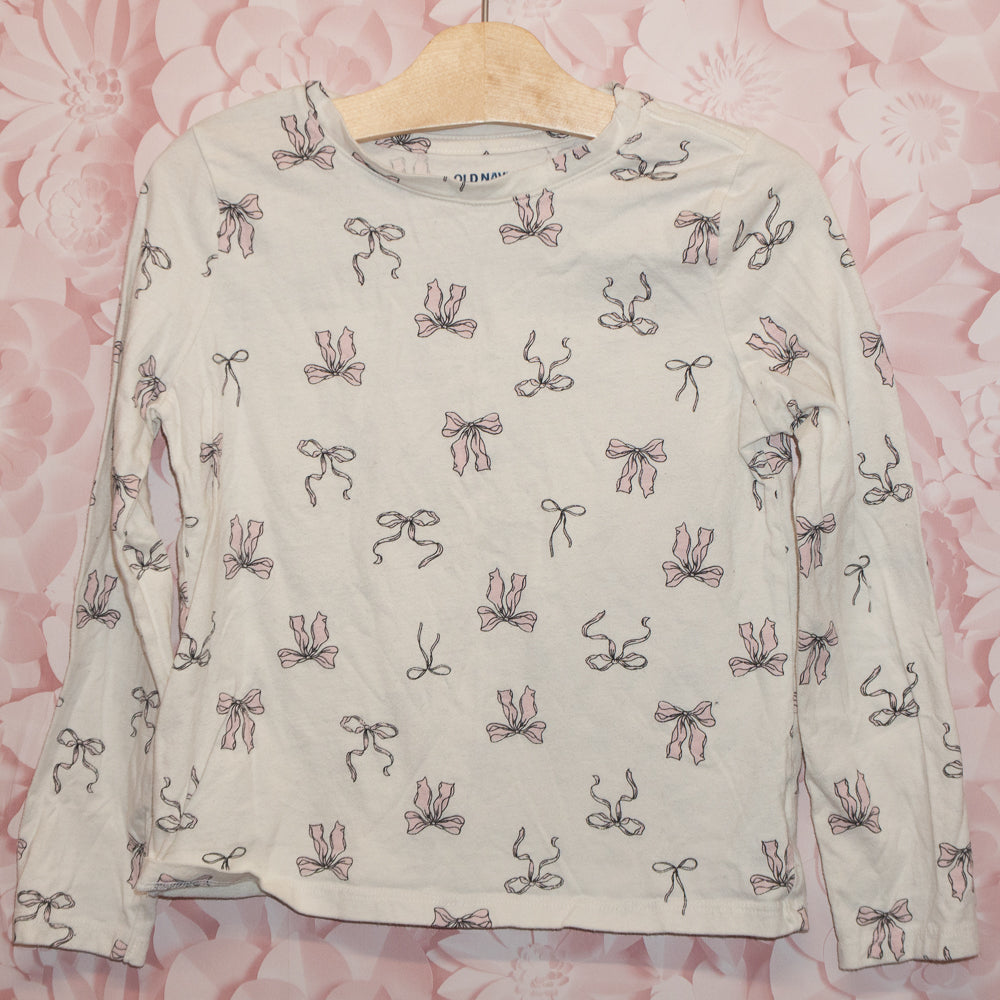 Bow Long-sleeve Tee Size 8
