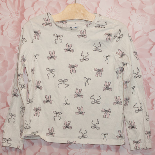 Bow Long-sleeve Tee Size 8