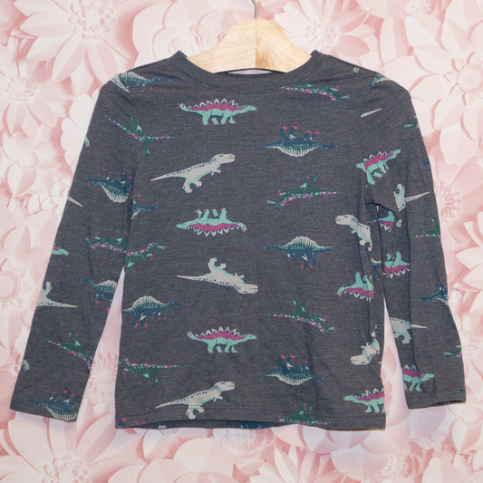 Girly Dino Shirt Size 5T