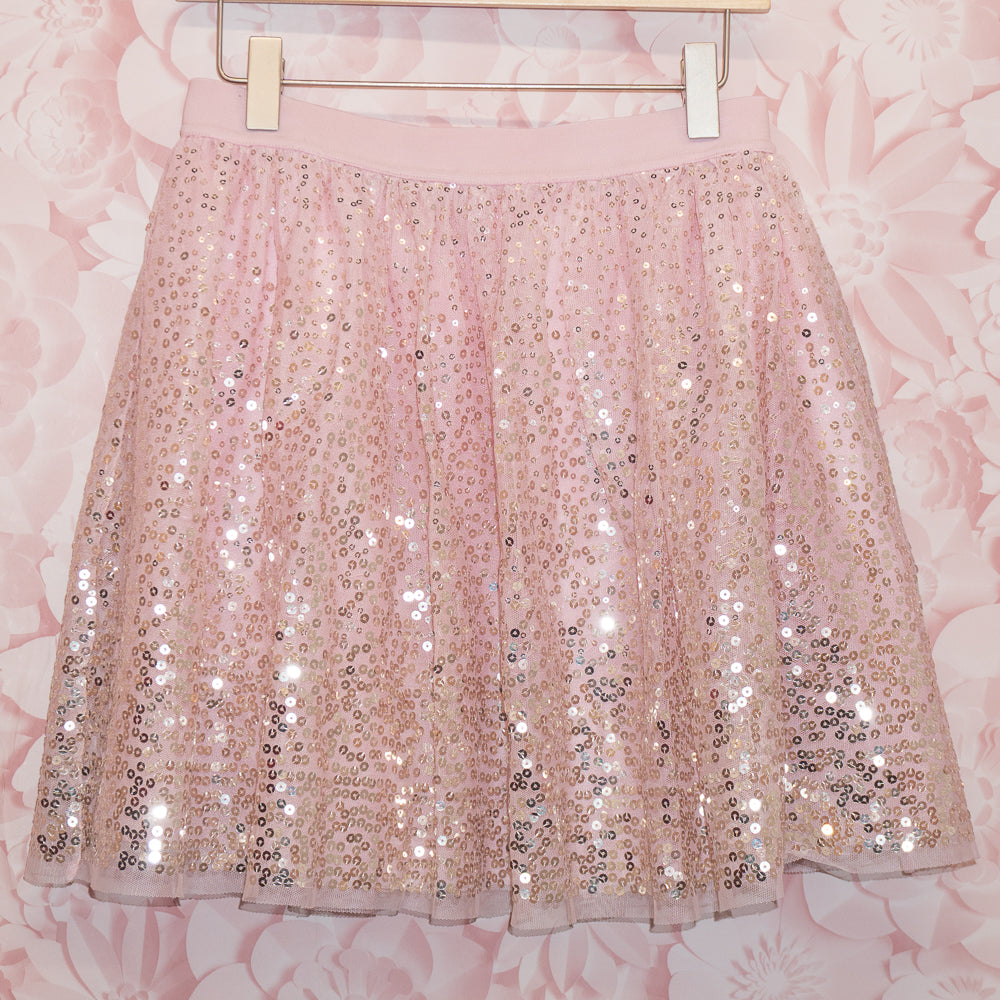 Pink Sequin Skirt Size 10-12
