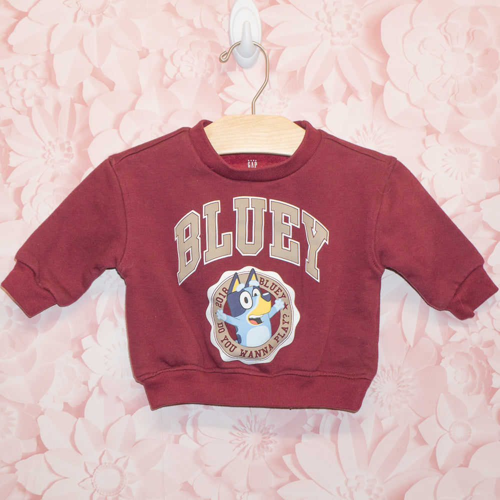 Bluey College Crewneck Size 6-12m