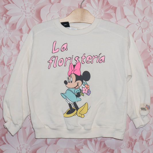 Minnie Mouse Flower Crewneck Size 6