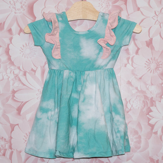 Ruffled Mottled Dress Size 6-12m