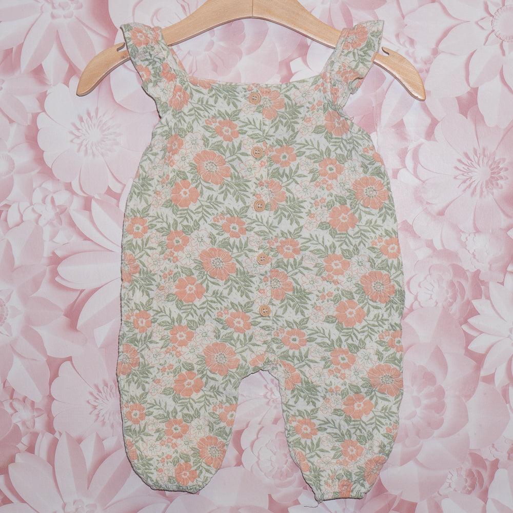 Ruffled Floral Romper Size 3-6m