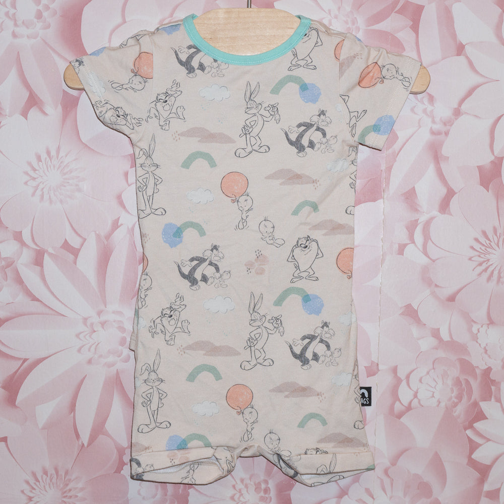 Looney Tunes Shortie Romper Size 0-3m