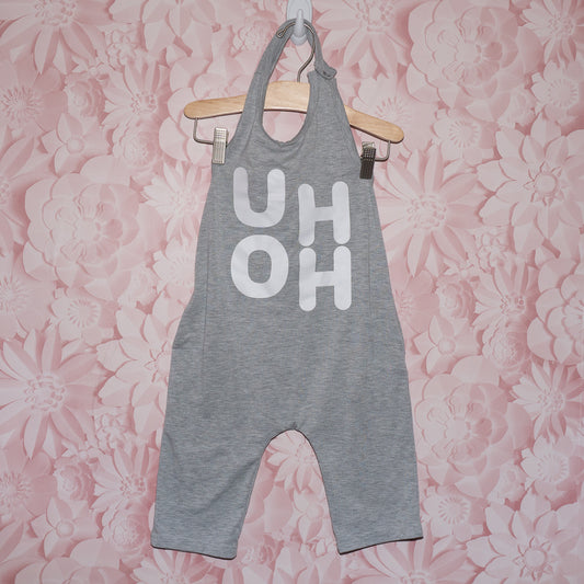Uh Oh Halter Romper Size 18-24m