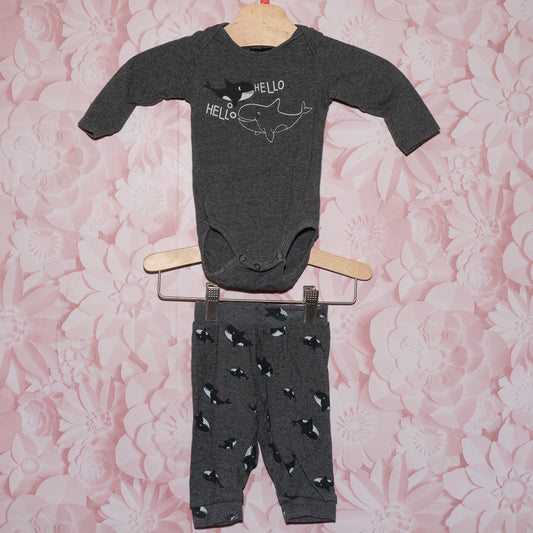 Hello Whale Set Size 2-4m