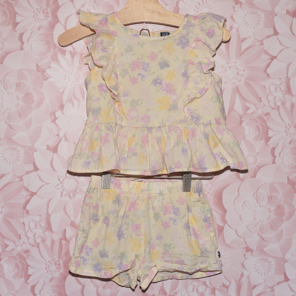 Yellow Floral Set Size 4