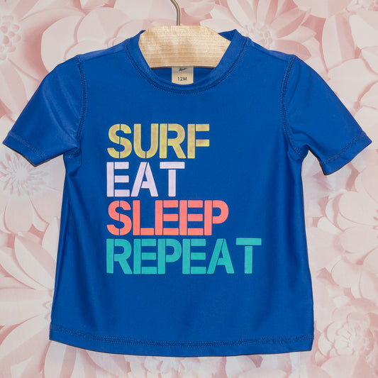 Surf Eat Sleep Rashguard Size 12m