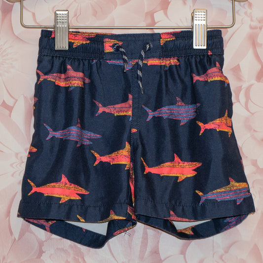 Shark Swim Trunks Size 18-24m