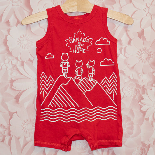 Canada Romper Size 12-18m