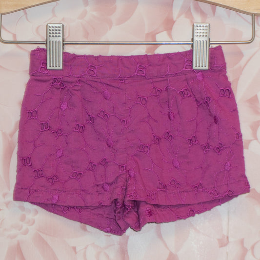 Eyelet Shorts Size 0-3m