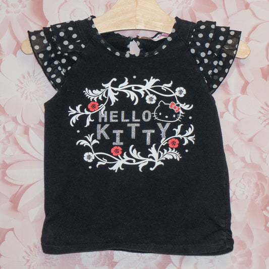 Ruffle Sleeve Hello Kitty Tee Size 3T