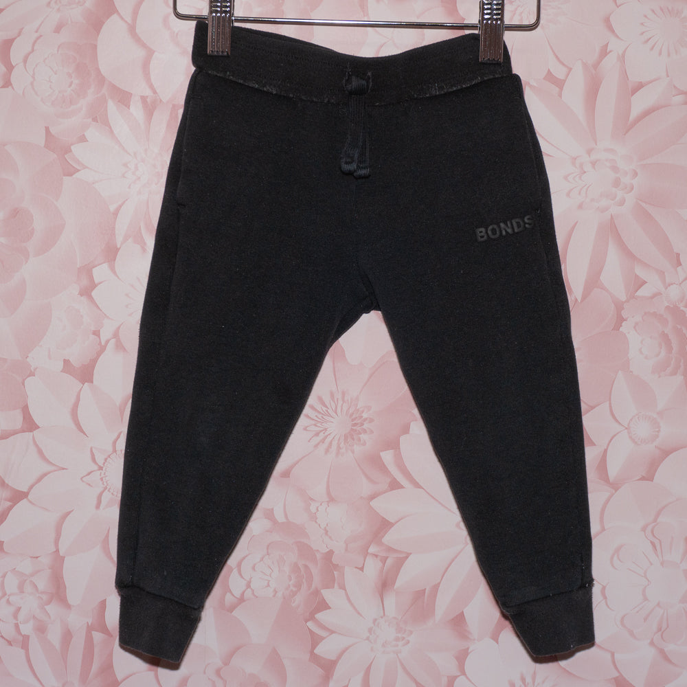 Bonds Black Track Pants Size 18-24m